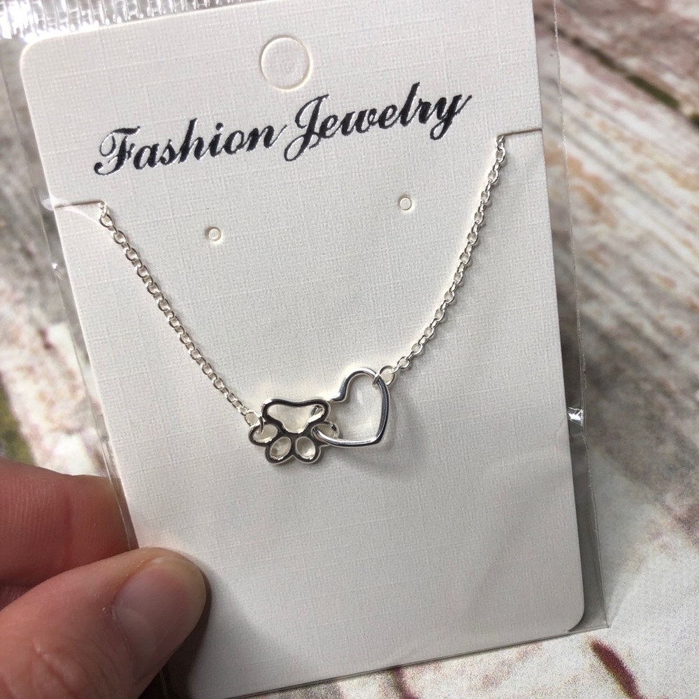Paw and heart bracelet
